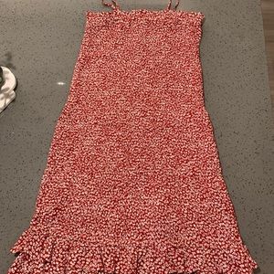 American Eagle Rouched Bandeau Dress